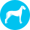 Icon of a large dog